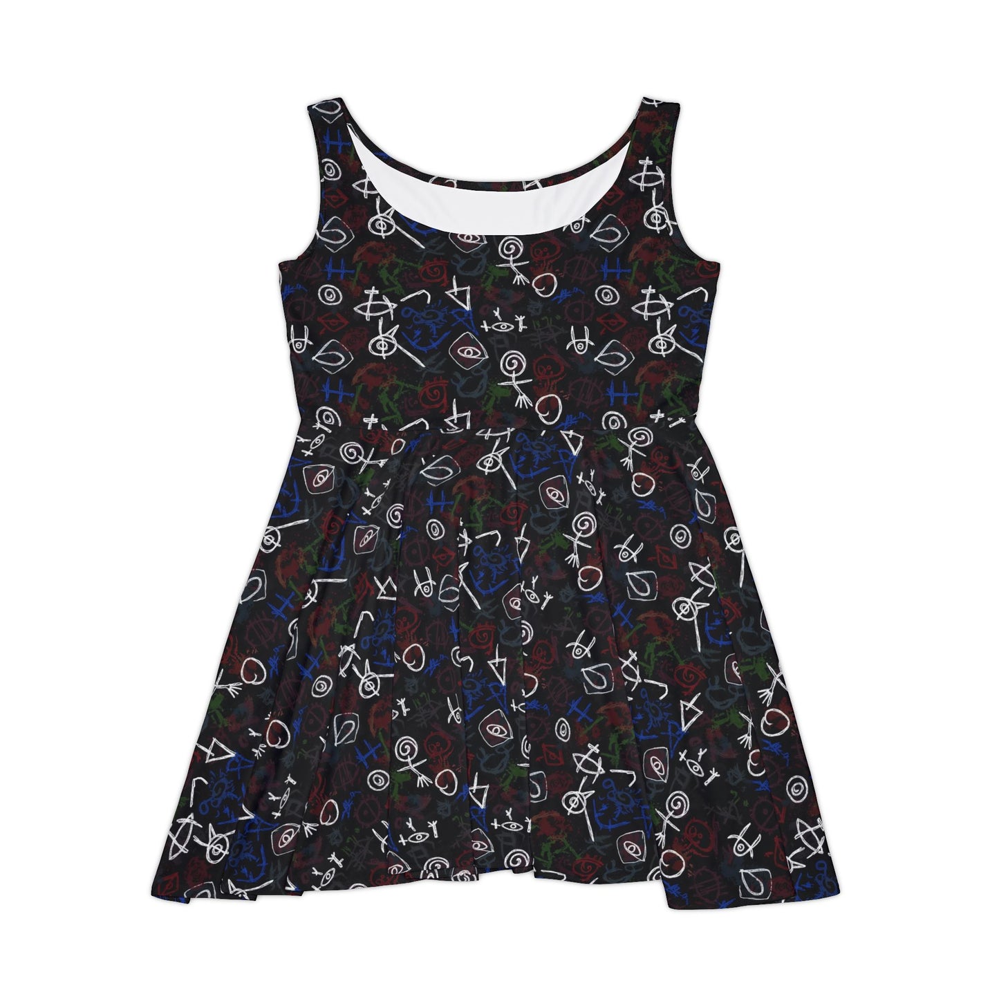Harsh Markings Skater Dress