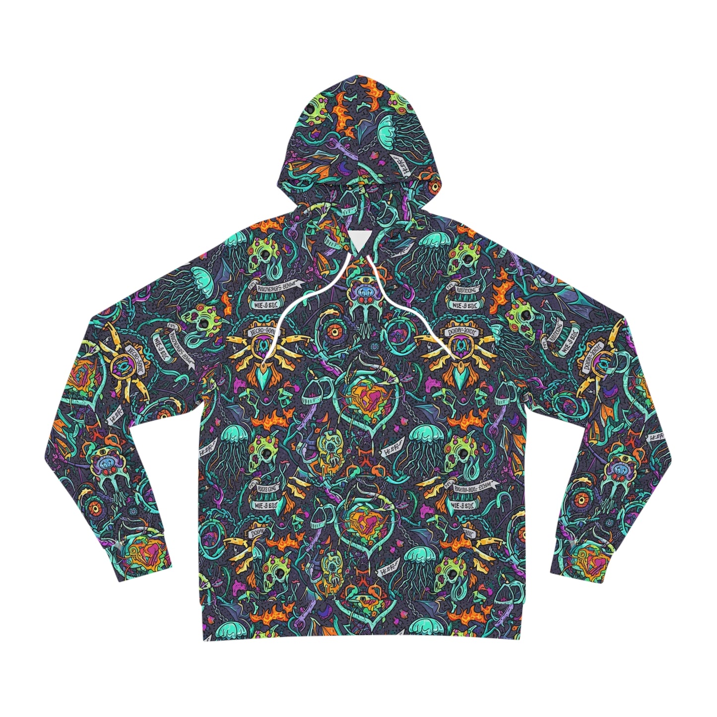Gothic Skull & Heart Hoodie