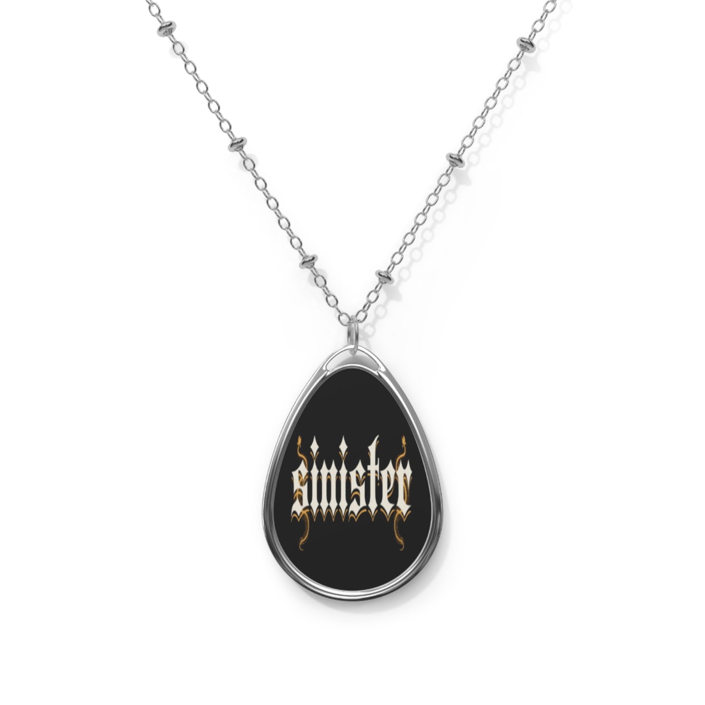 Sinister - Oval Necklace