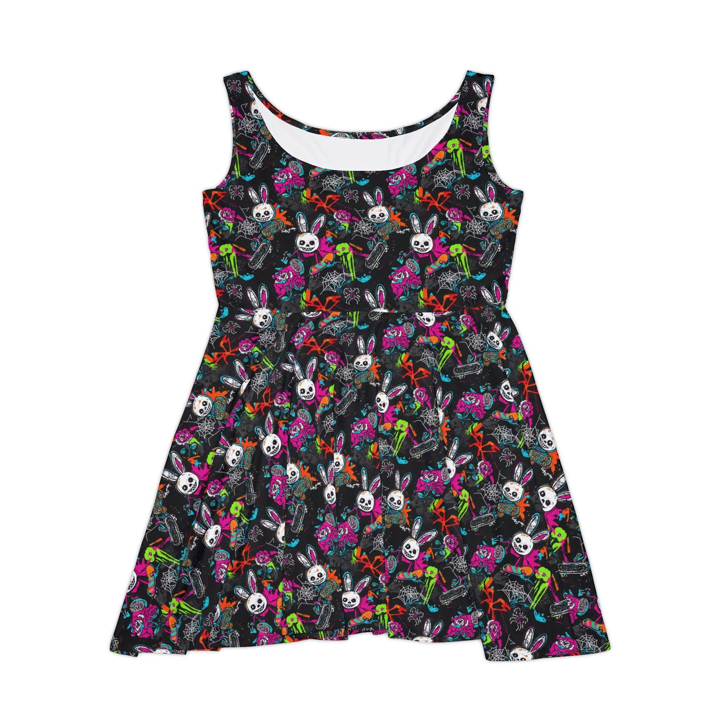 Grime Glitch Skater Dress