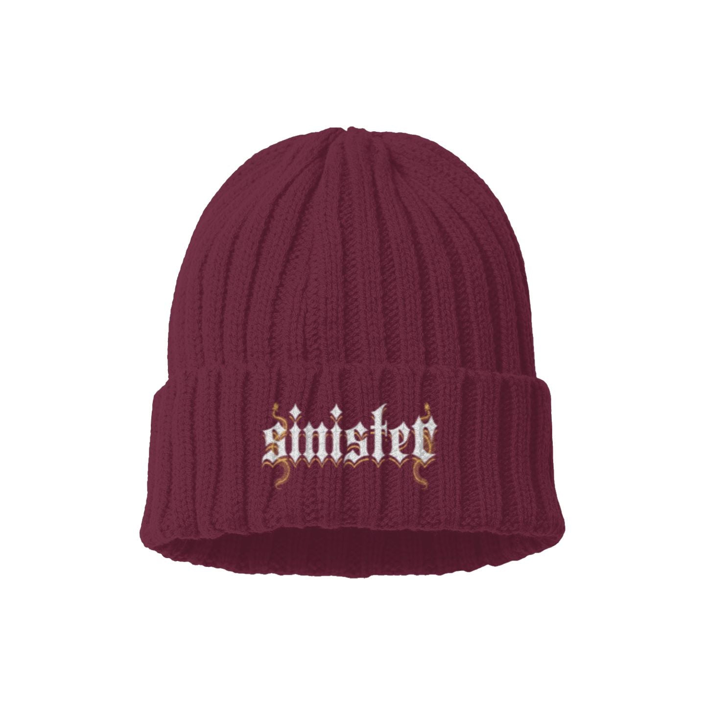 Sinister Sustainable Cable Knit Beanie Colors V1
