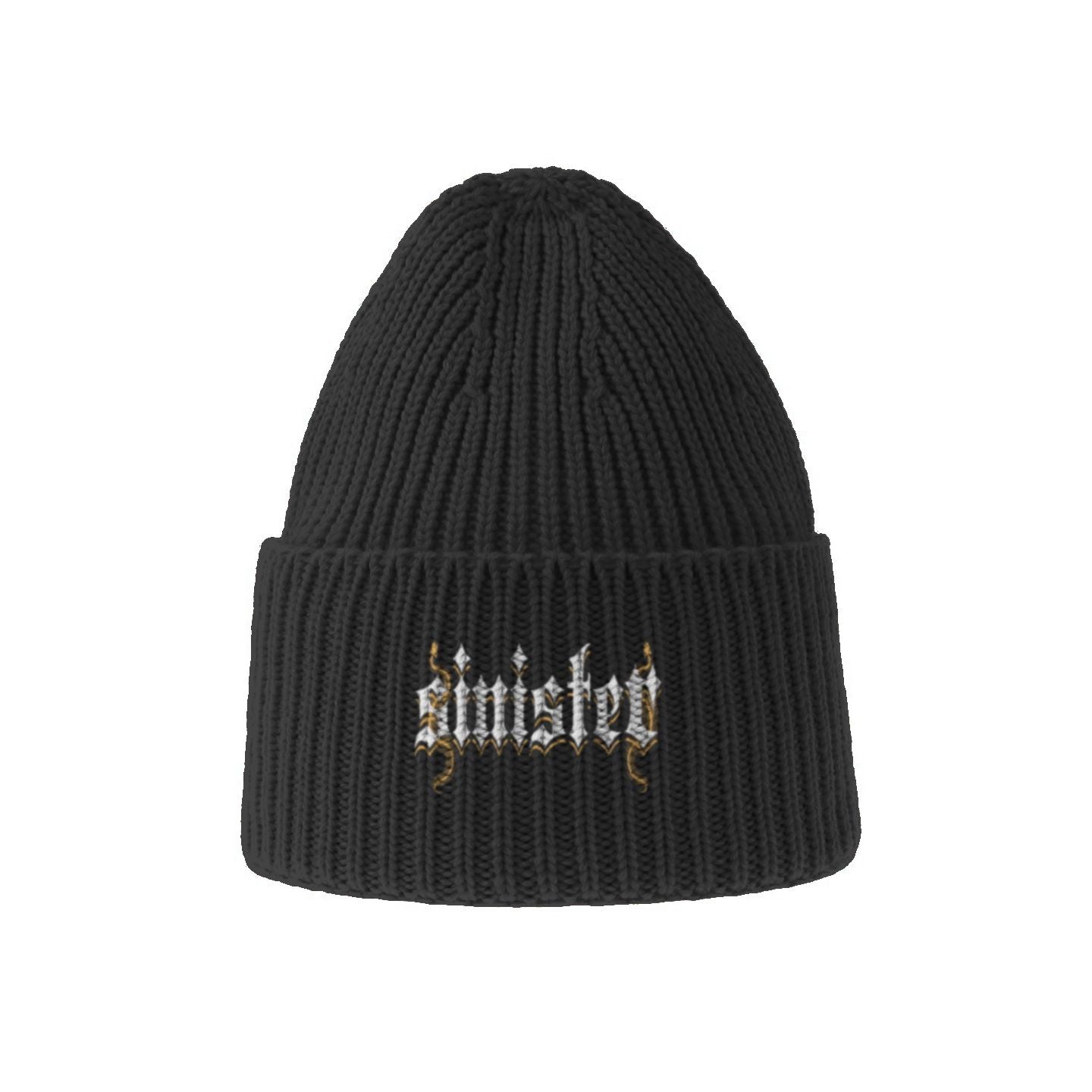 Sinister Sustainable Chunky Rib Knit Beanie Colors V2