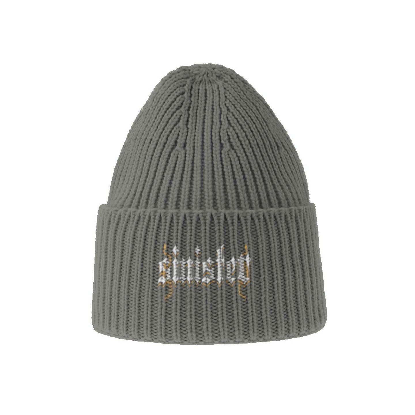 Sinister Sustainable Chunky Rib Knit Beanie Colors V3