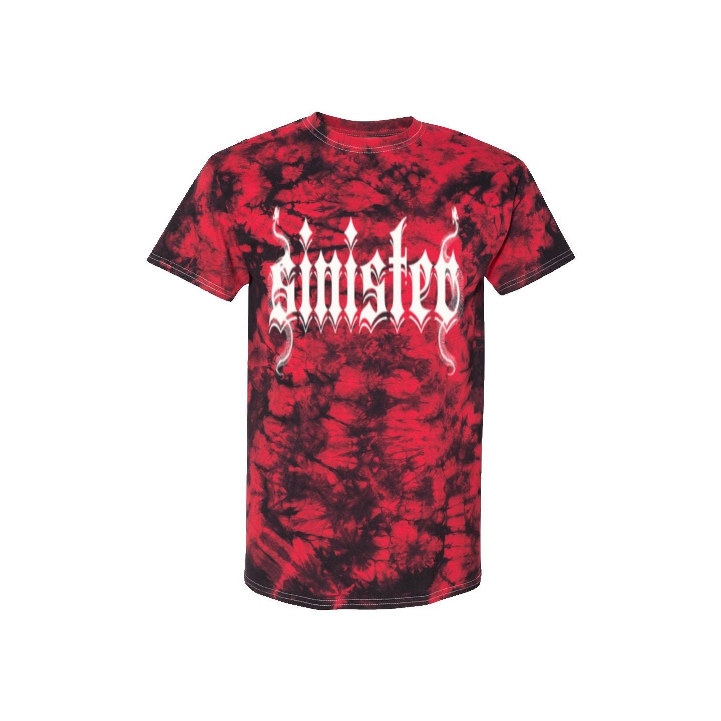 Sinister Mens Clothing - Red Crystal Tie-Dye Tee