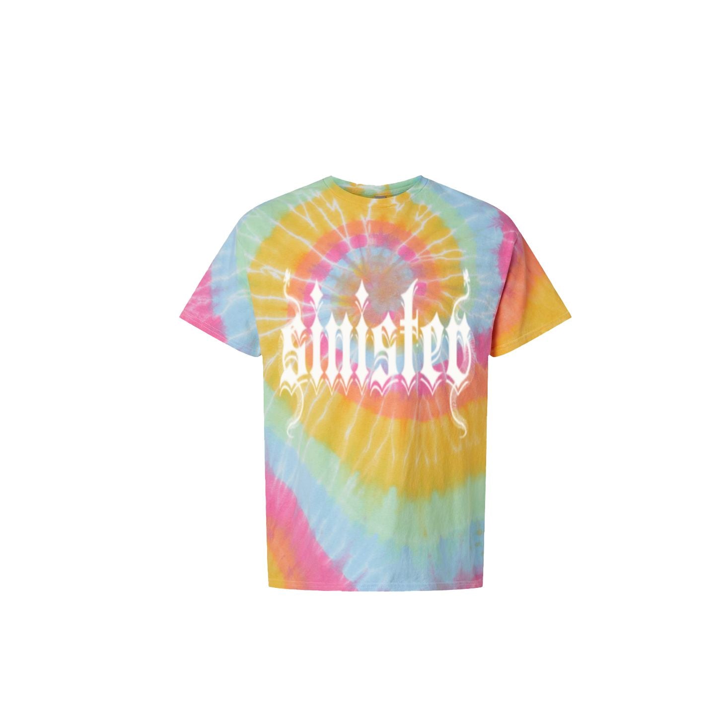 Sinister Mens Clothing - Multi-Color Spiral Tie-Dyed T-Shirt Colors V1