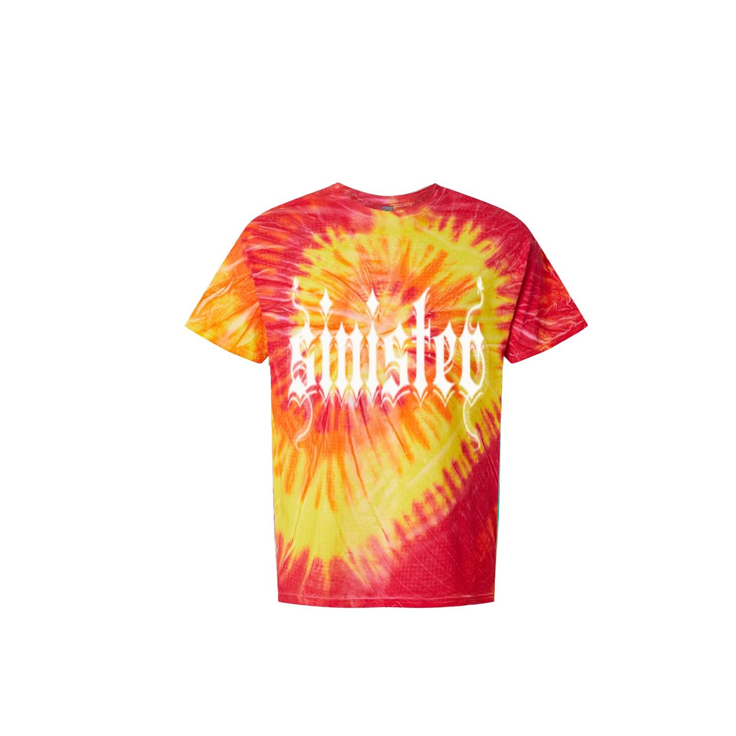 Sinister Mens Clothing - Multi-Color Spiral Tie-Dyed T-Shirt Colors V3