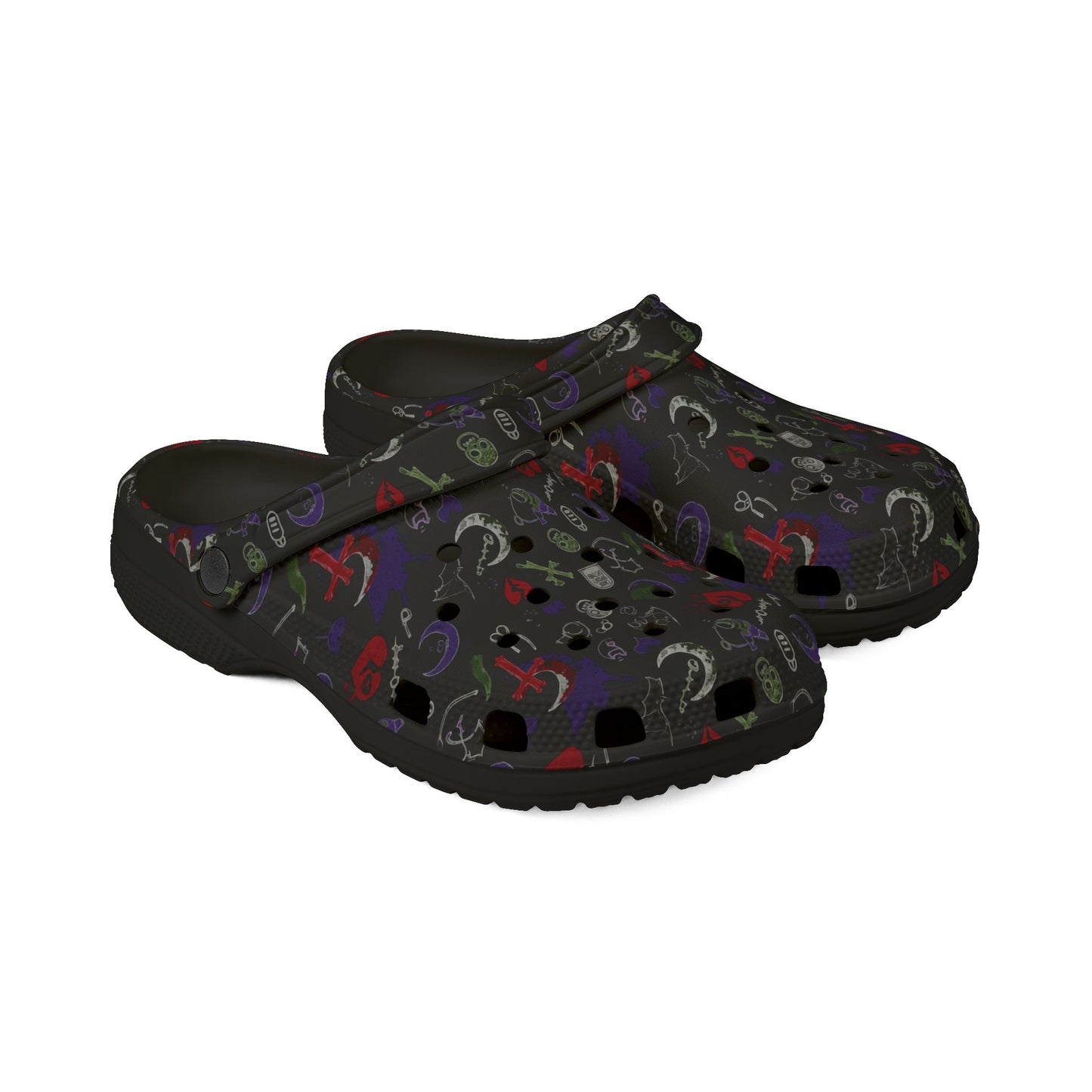 Baby Goth Warning Clogs
