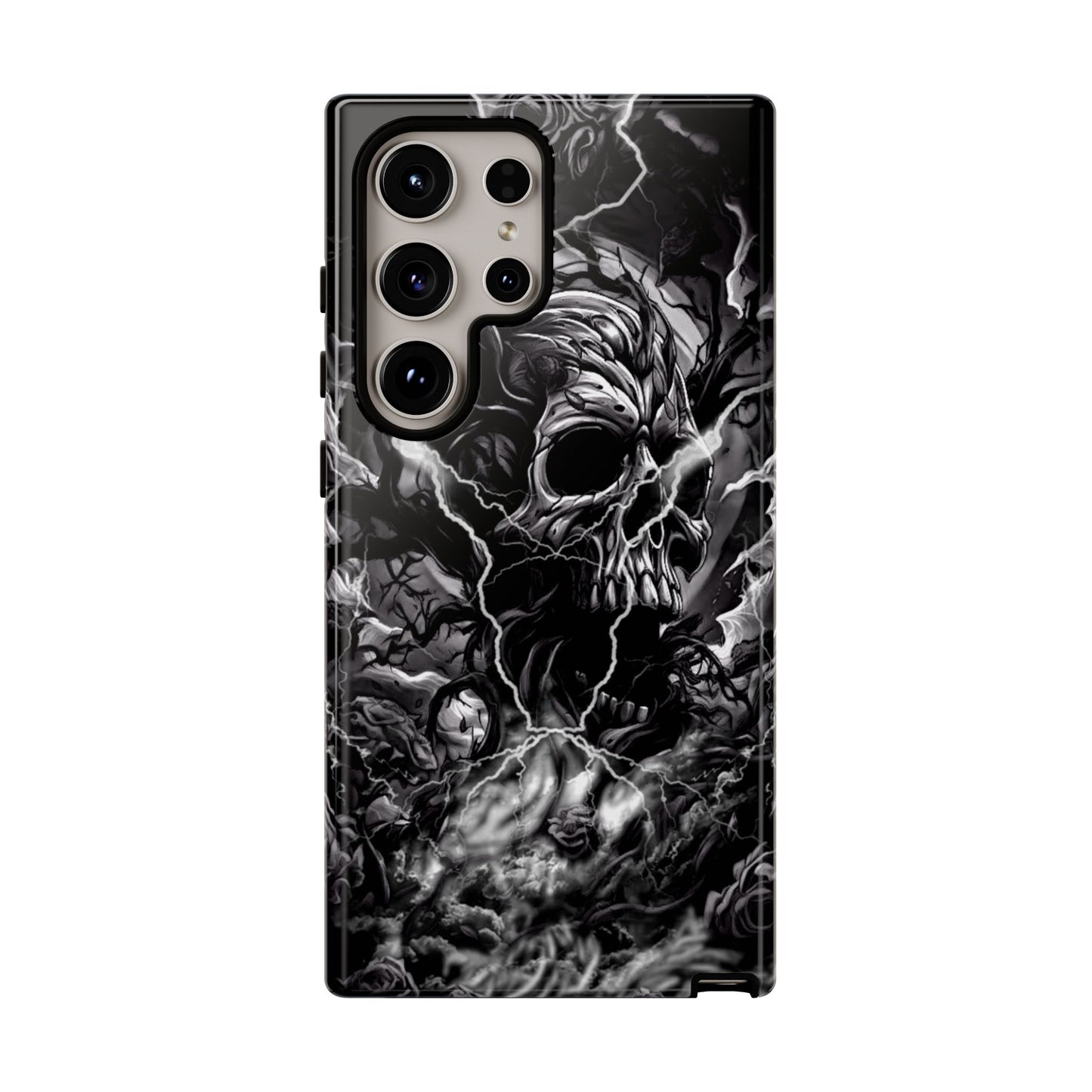 Skull Storm Tough Phone Case