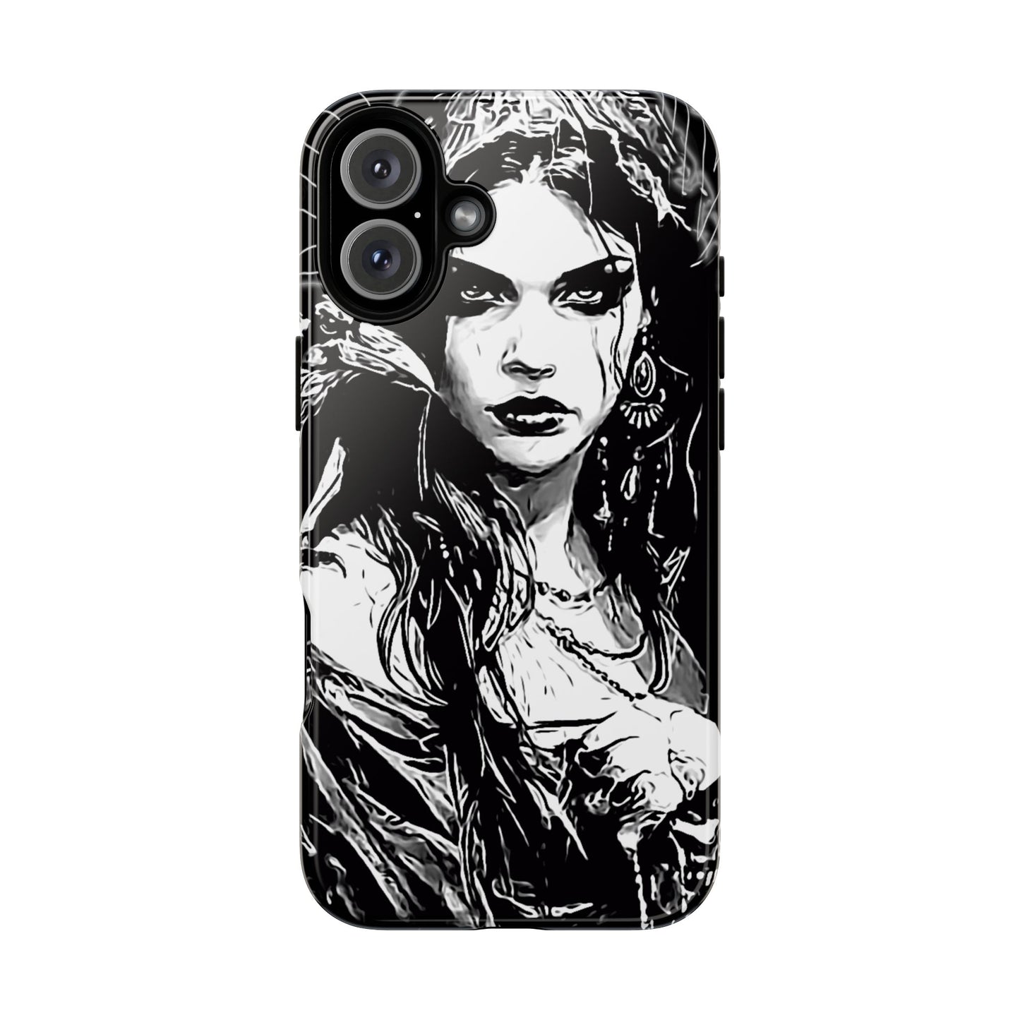 Raven Girl Tough Phone Case