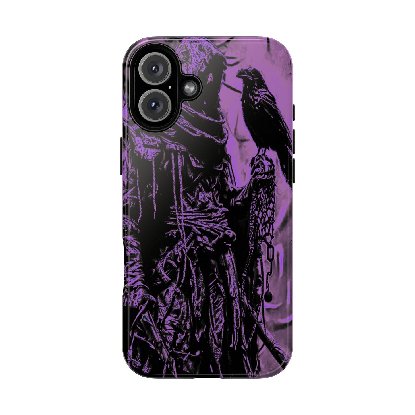 Hooded Figure With Raven Tough Phone Case