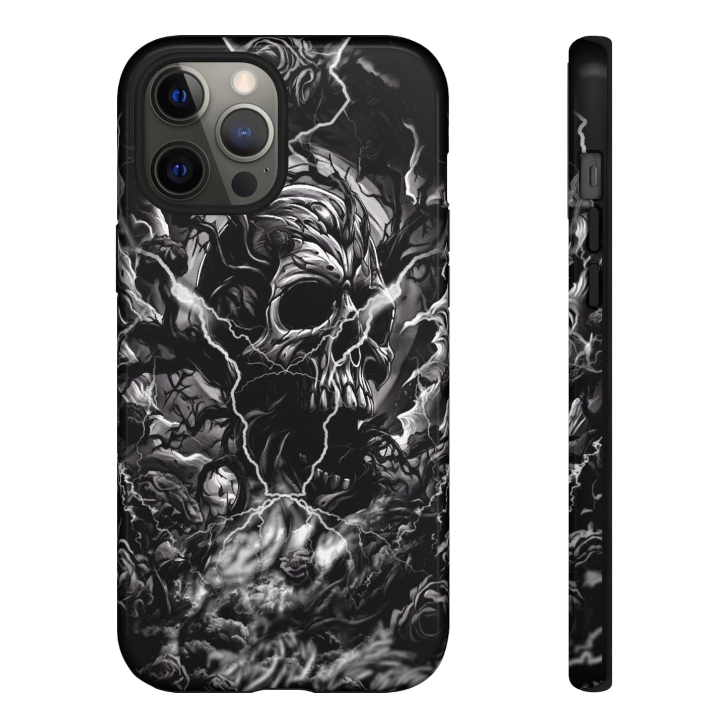 Skull Storm Tough Phone Case