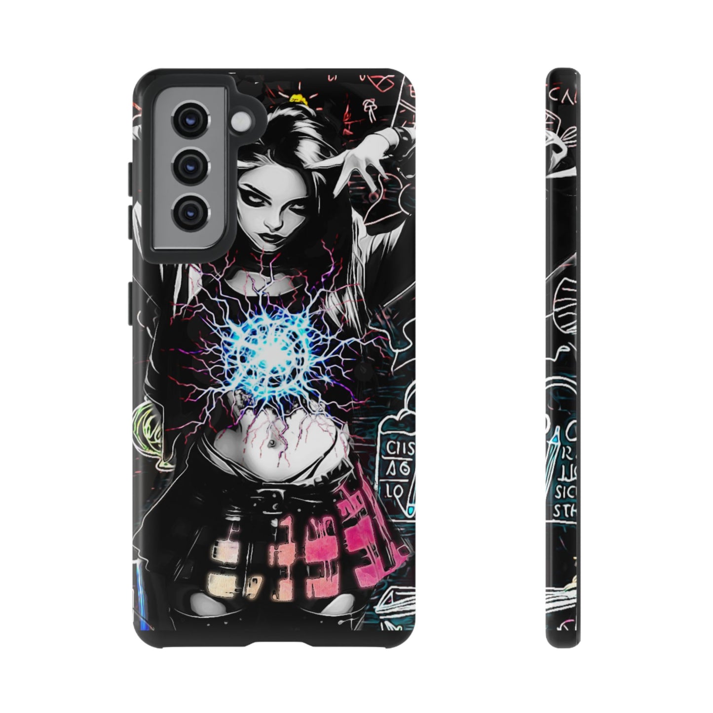 School Girl Lightning Orb Tough Phone Case