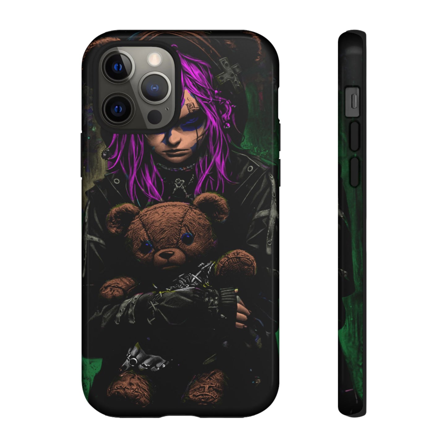 Girl And Teddy Tough Phone Case