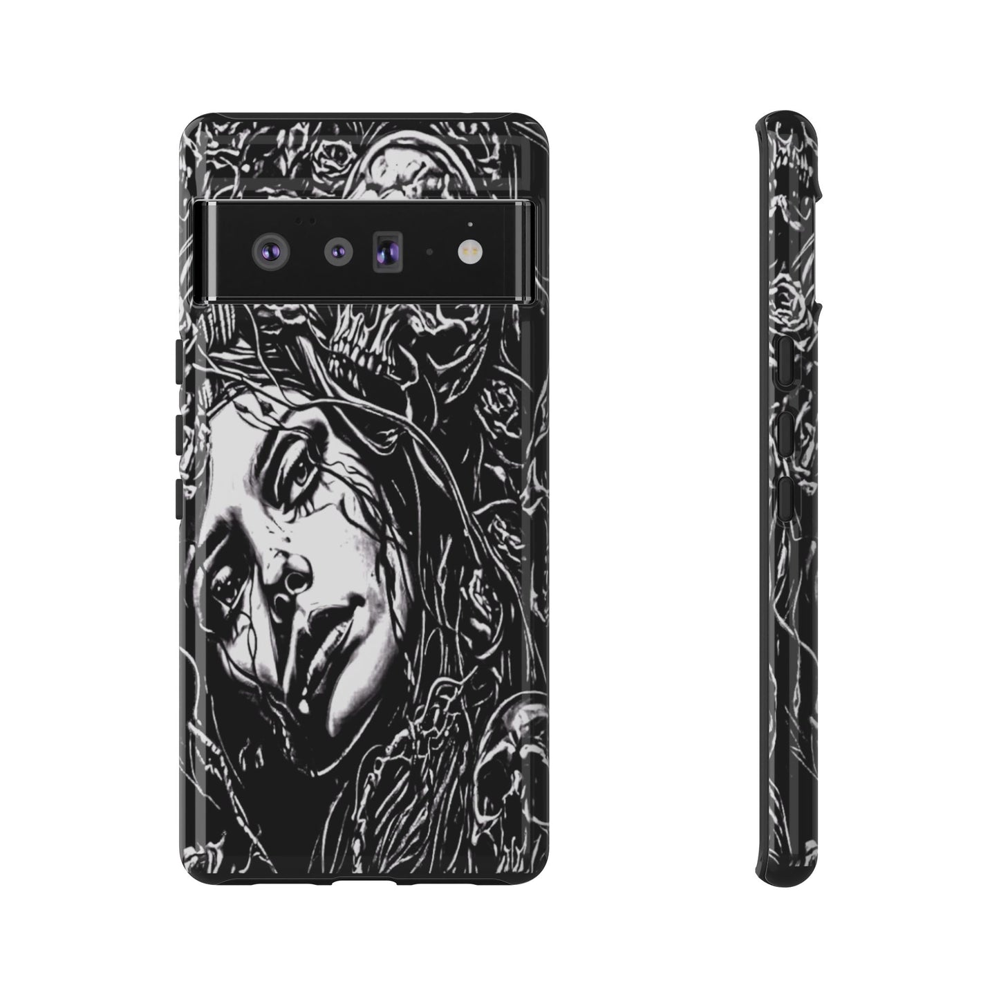 Woman And Roses Tough Phone Case