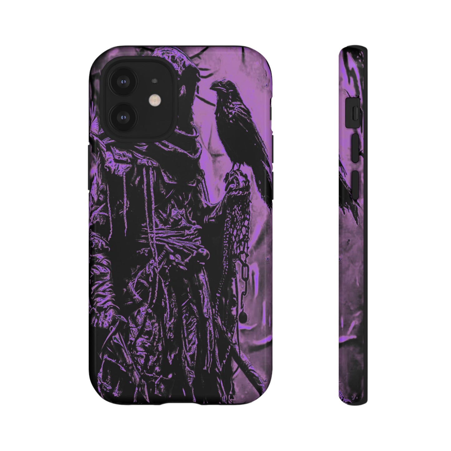 Hooded Figure With Raven Tough Phone Case