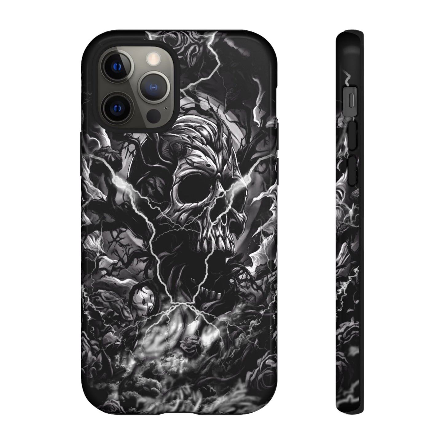 Skull Storm Tough Phone Case