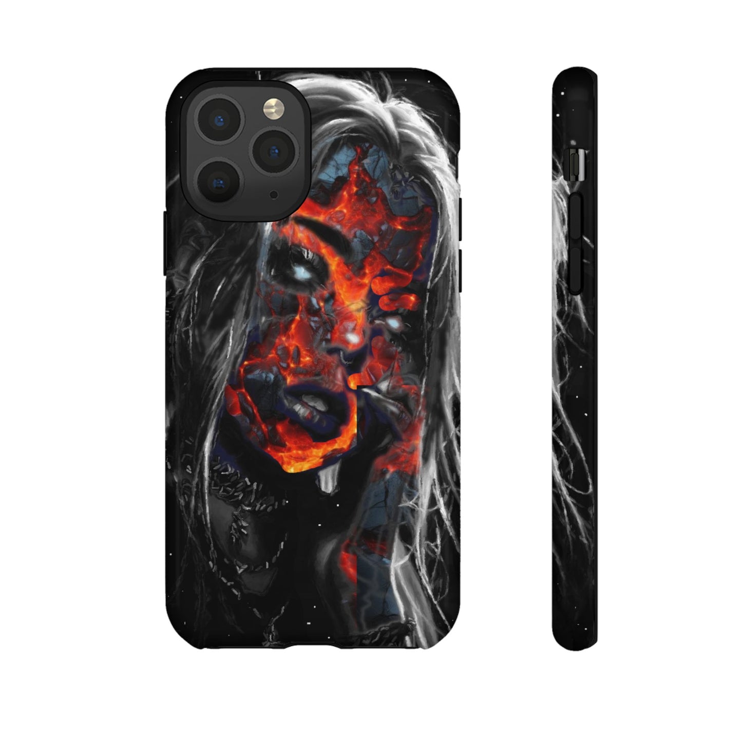 Lava Face Girl Tough Phone Case