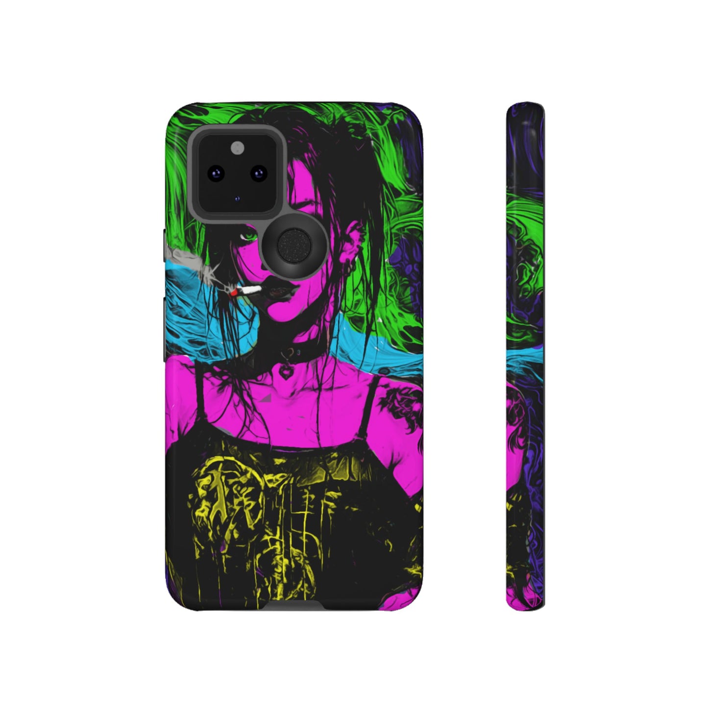 Smoking Girl Tough Phone Case