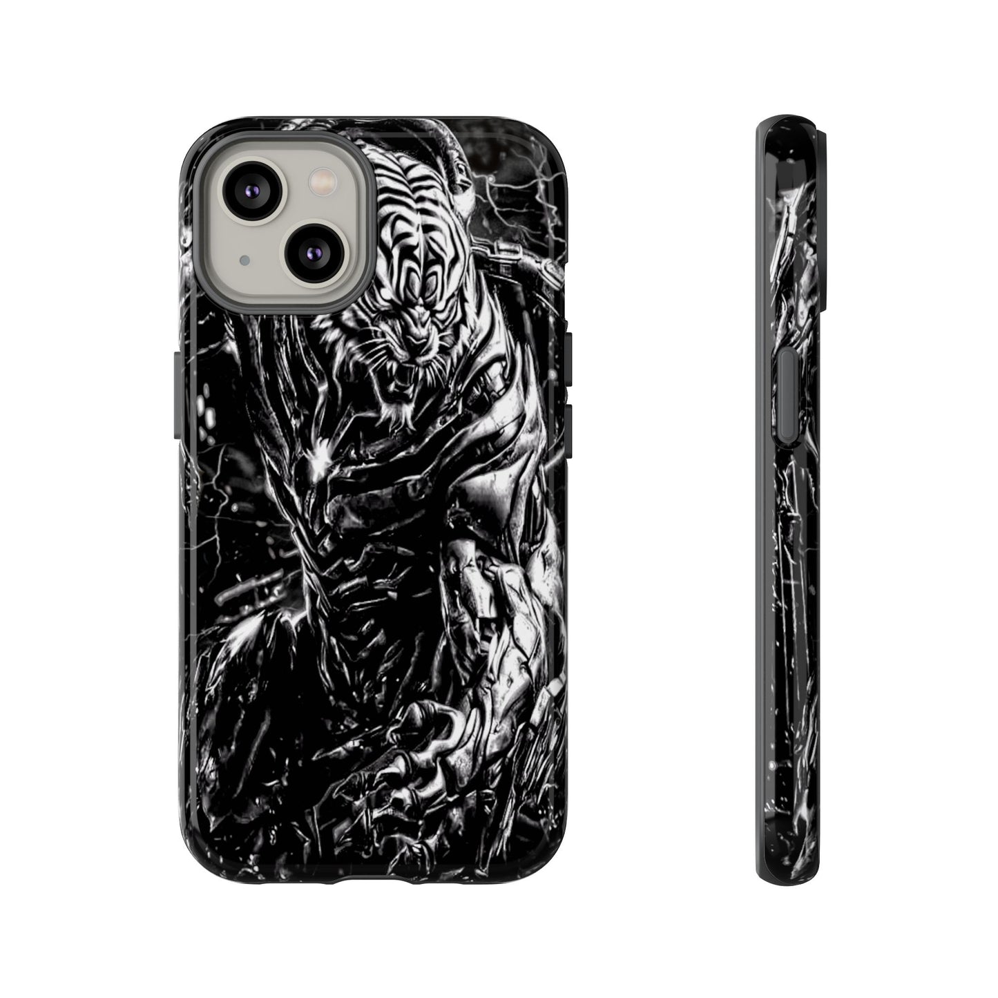 Cyborg Tiger Tough Phone Case