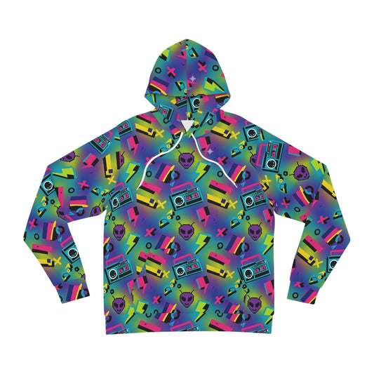 90s Retro Alien-Boombox Hoodie