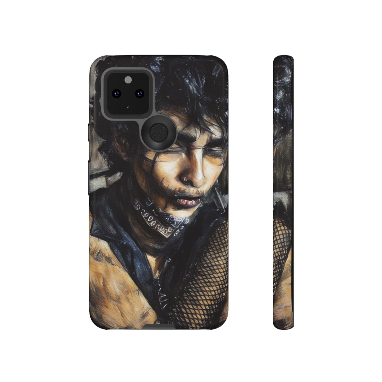 Serene Goth Boy Tough Phone Case