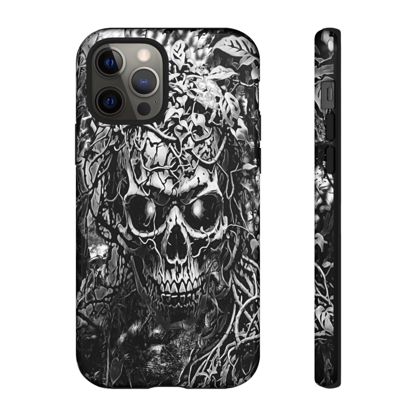 Crawling Vines Skull Tough Phone Case