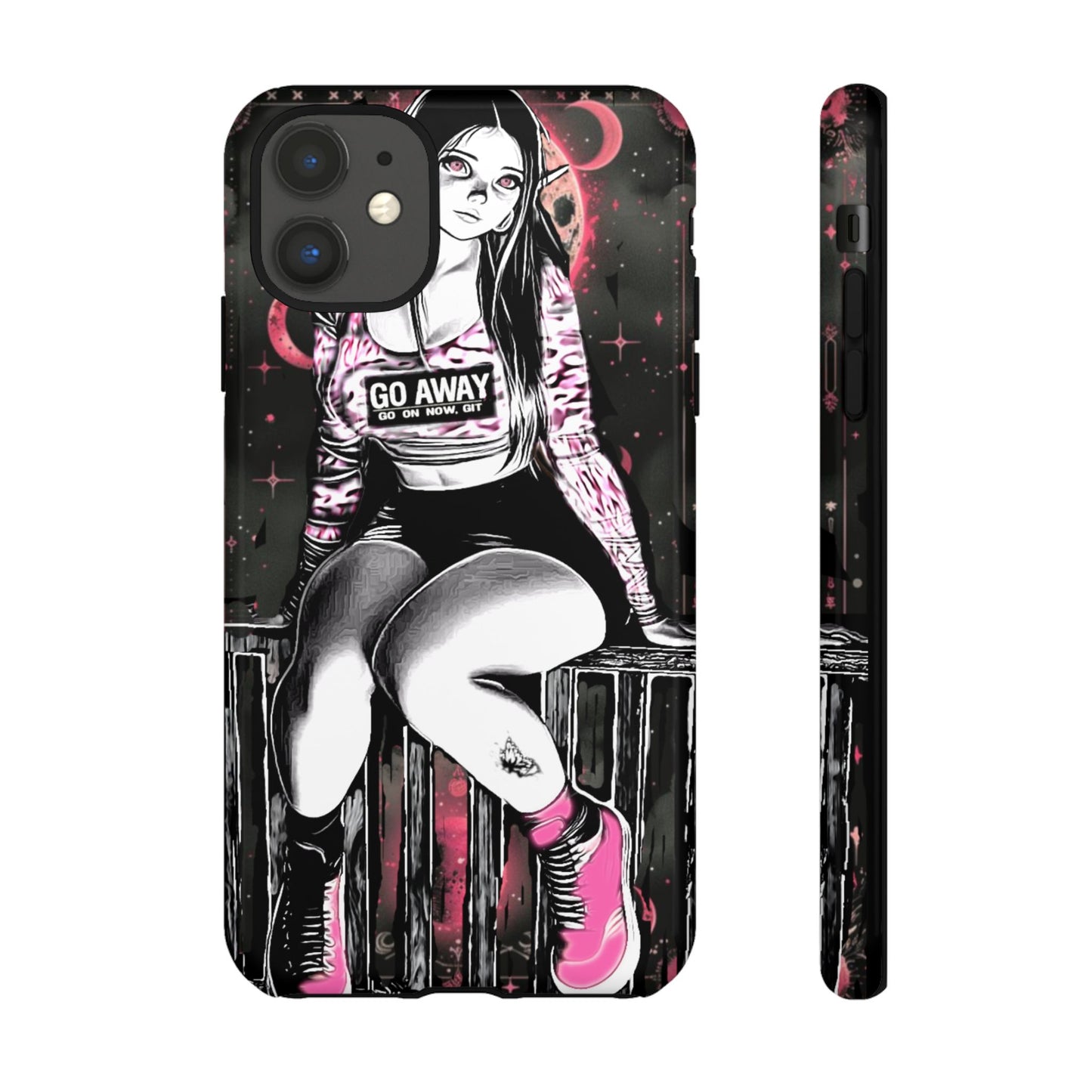 Go Away Girl Tough Phone Case