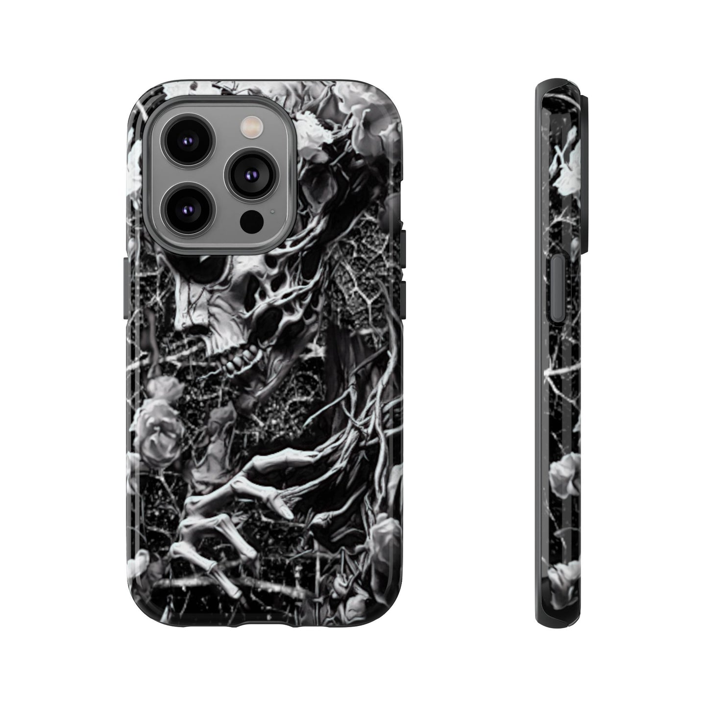 Vines Skull Face Tough Phone Case