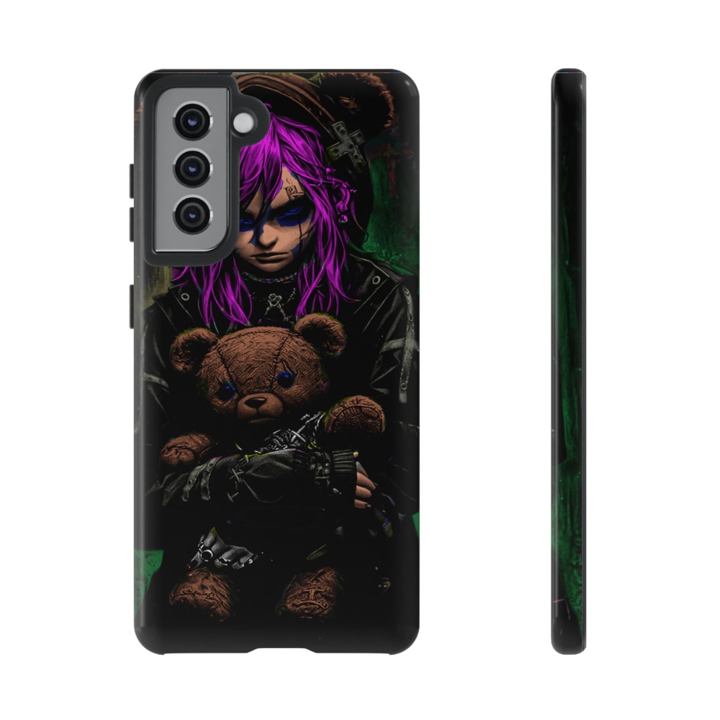 Girl And Teddy Tough Phone Case