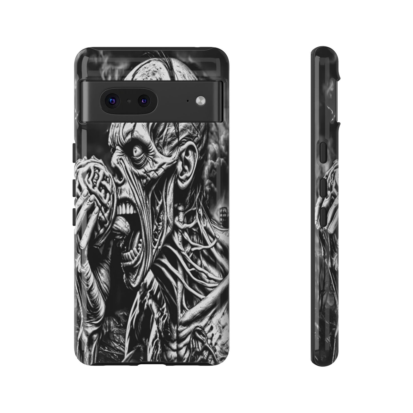 Zombie Eating Brains Tough Phone Case