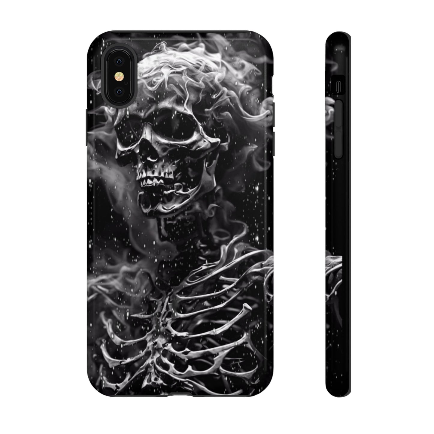 Skeleton On Fire Tough Phone Case