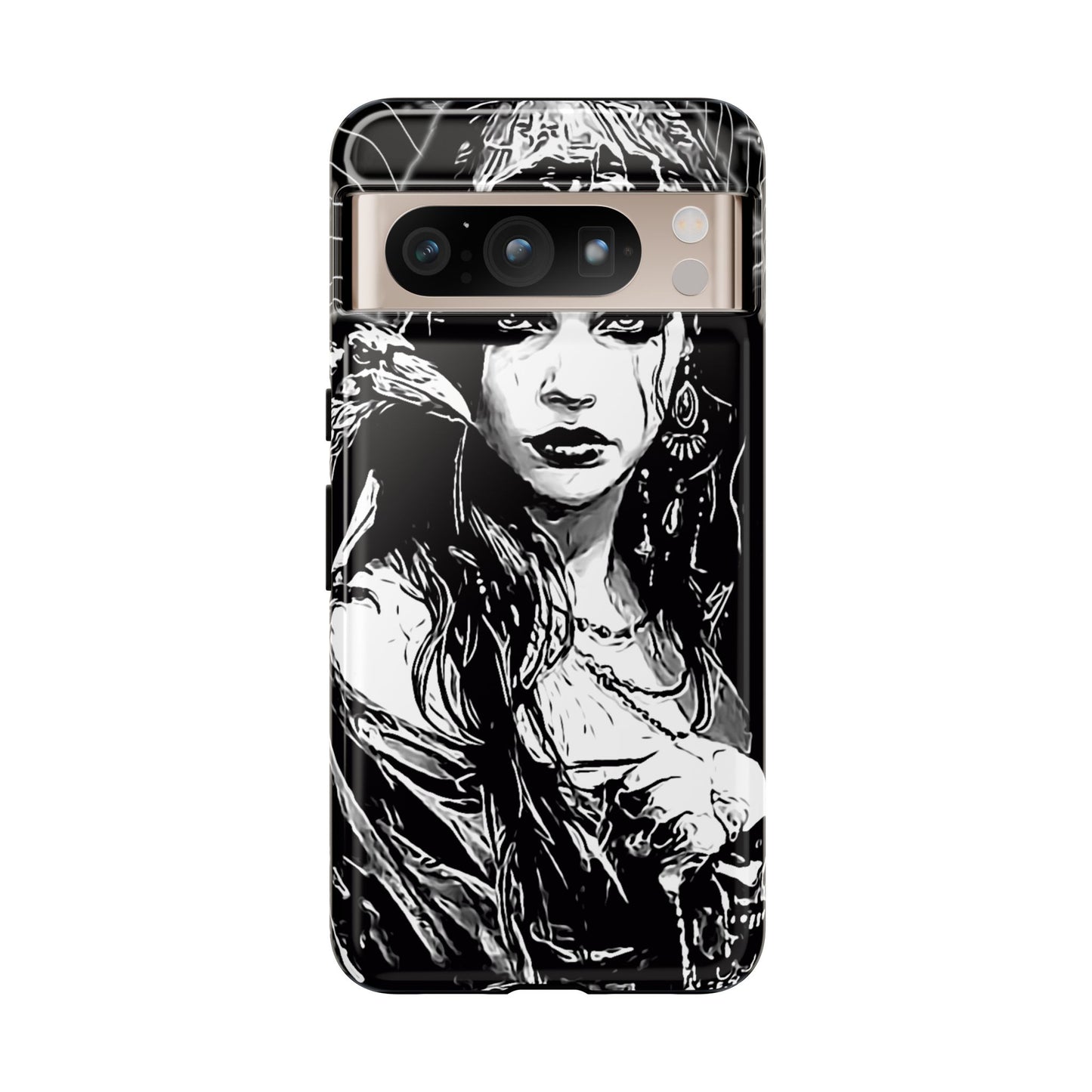 Raven Girl Tough Phone Case