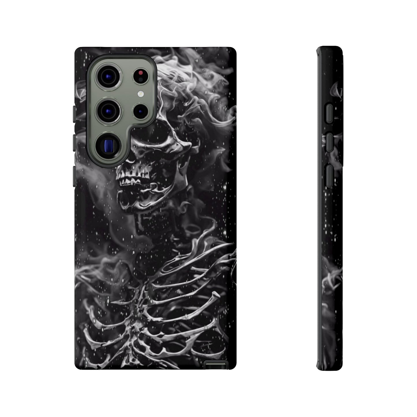 Skeleton On Fire Tough Phone Case