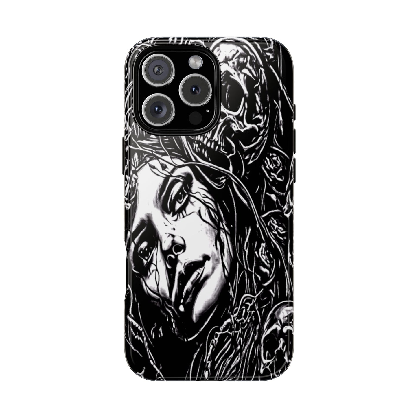 Woman And Roses Tough Phone Case