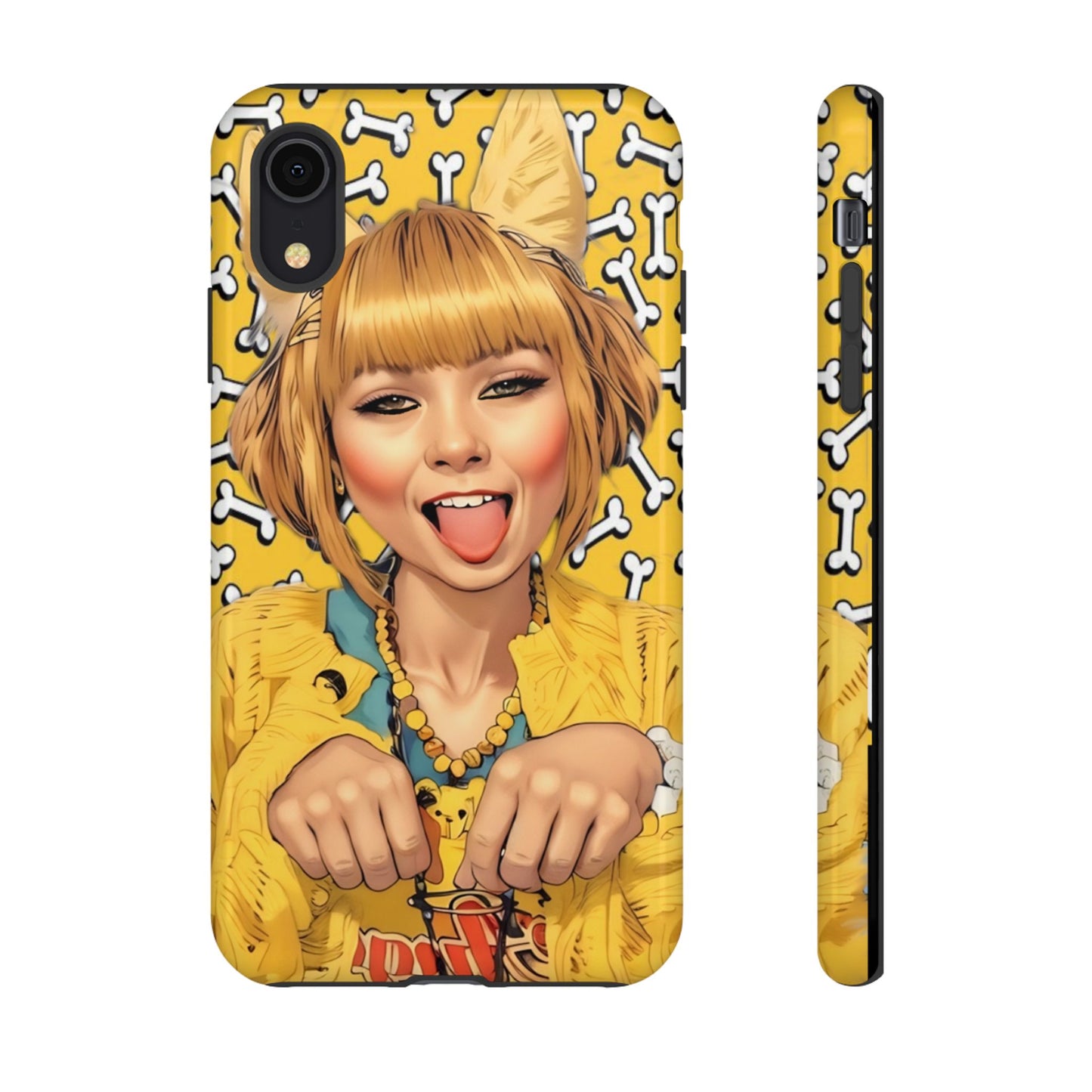 Begging Puppy Girl Tough Phone Case