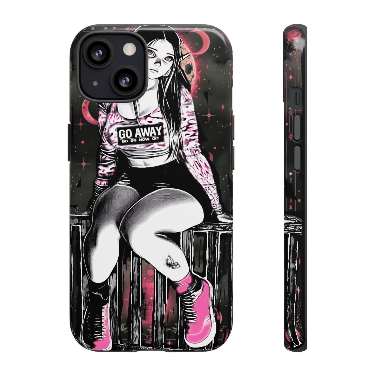 Go Away Girl Tough Phone Case