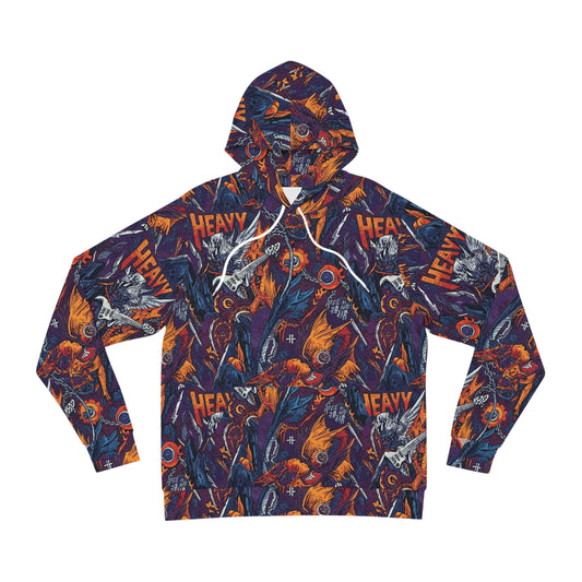 Flaming Skull -Guitar Rock Hoodie