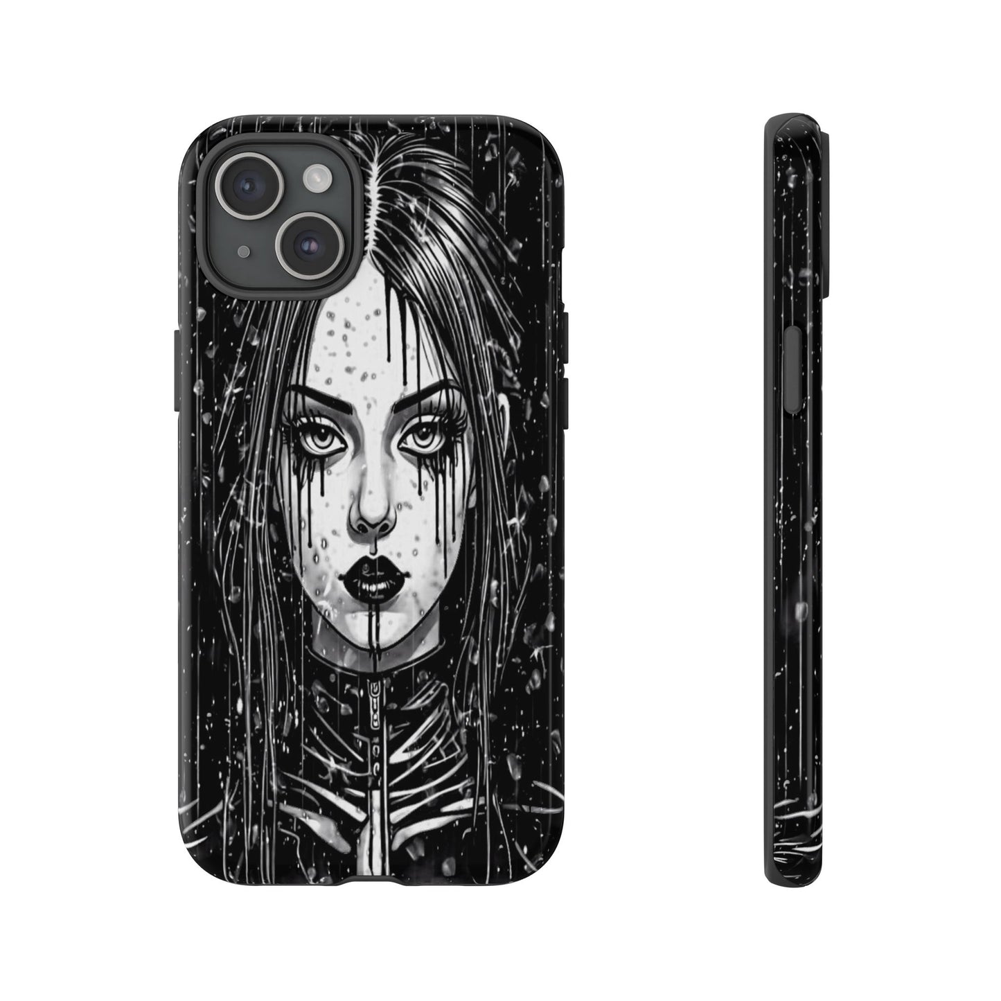 Mascara Goth Girl Tough Phone Case