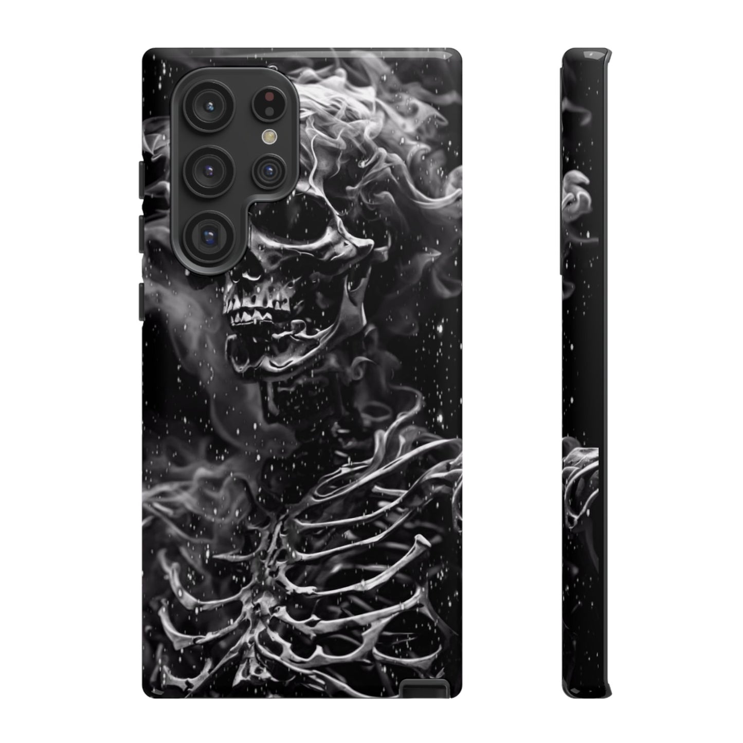 Skeleton On Fire Tough Phone Case