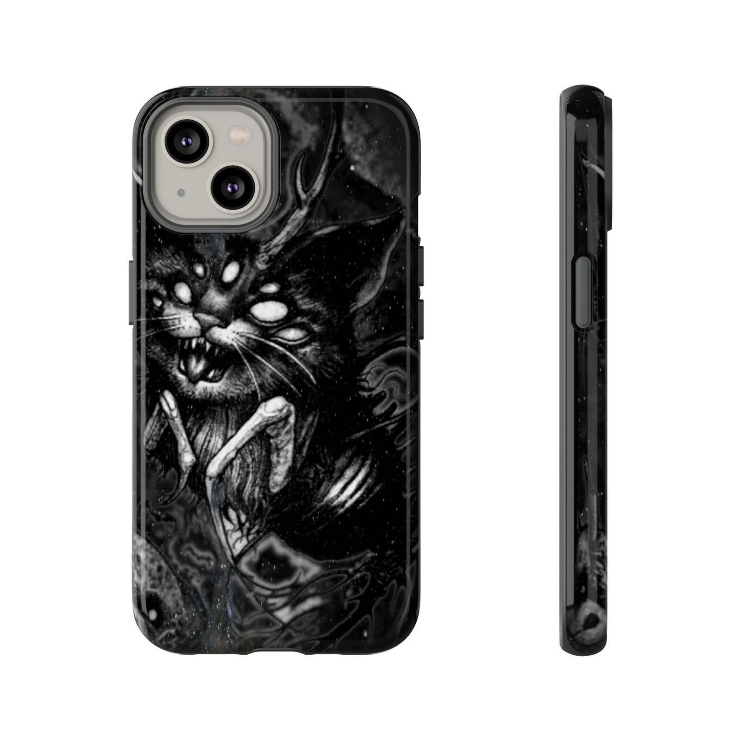 Scarey Cat Creature Tough Phone Case