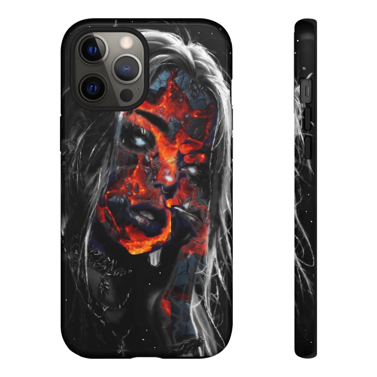 Lava Face Girl Tough Phone Case