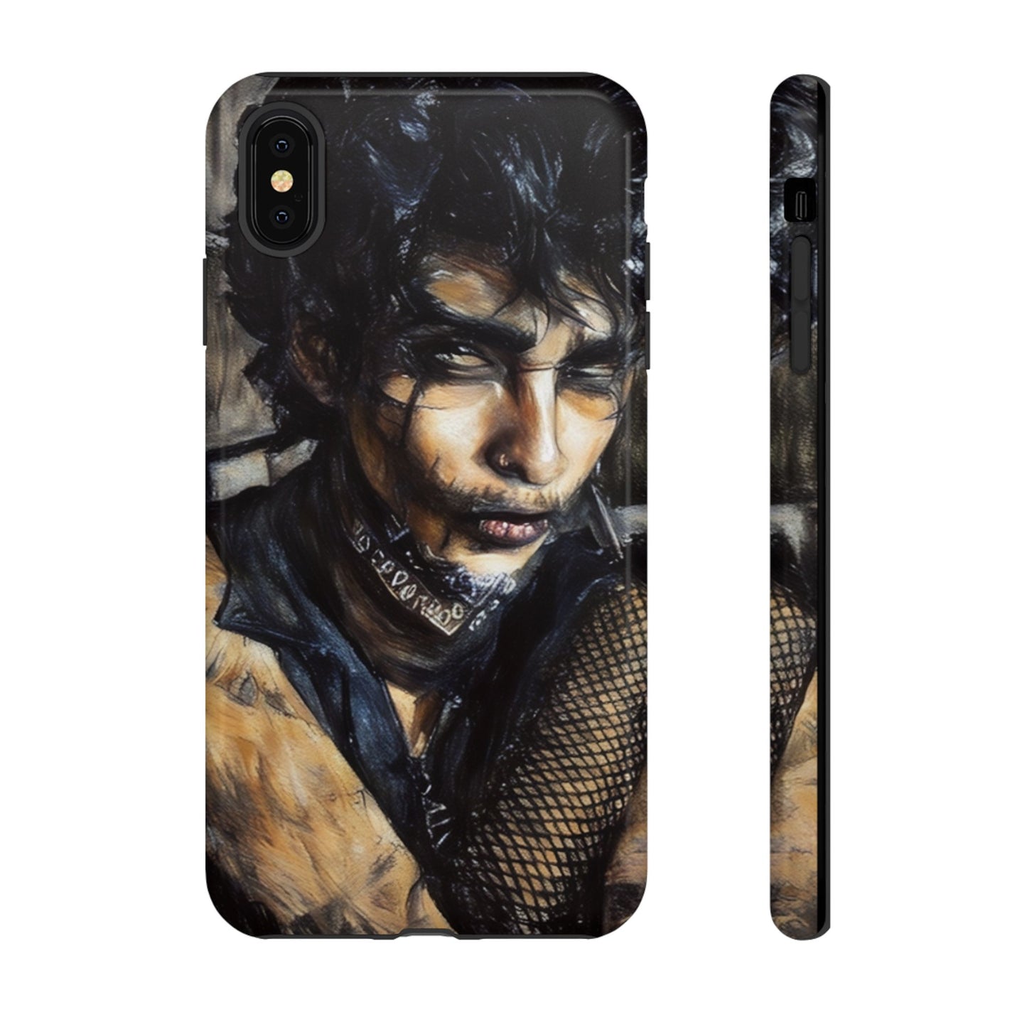 Serene Goth Boy Tough Phone Case