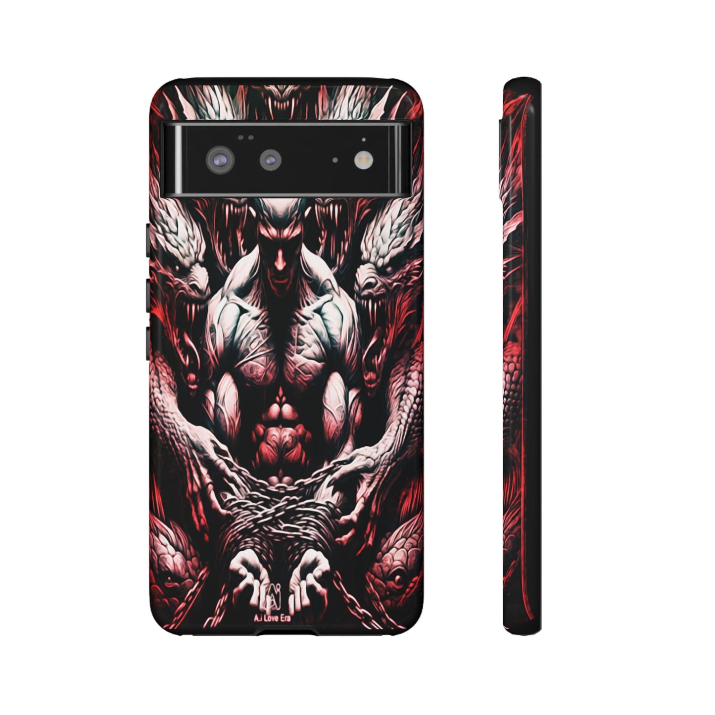 Chained Man With Dragons Tough Phone Case