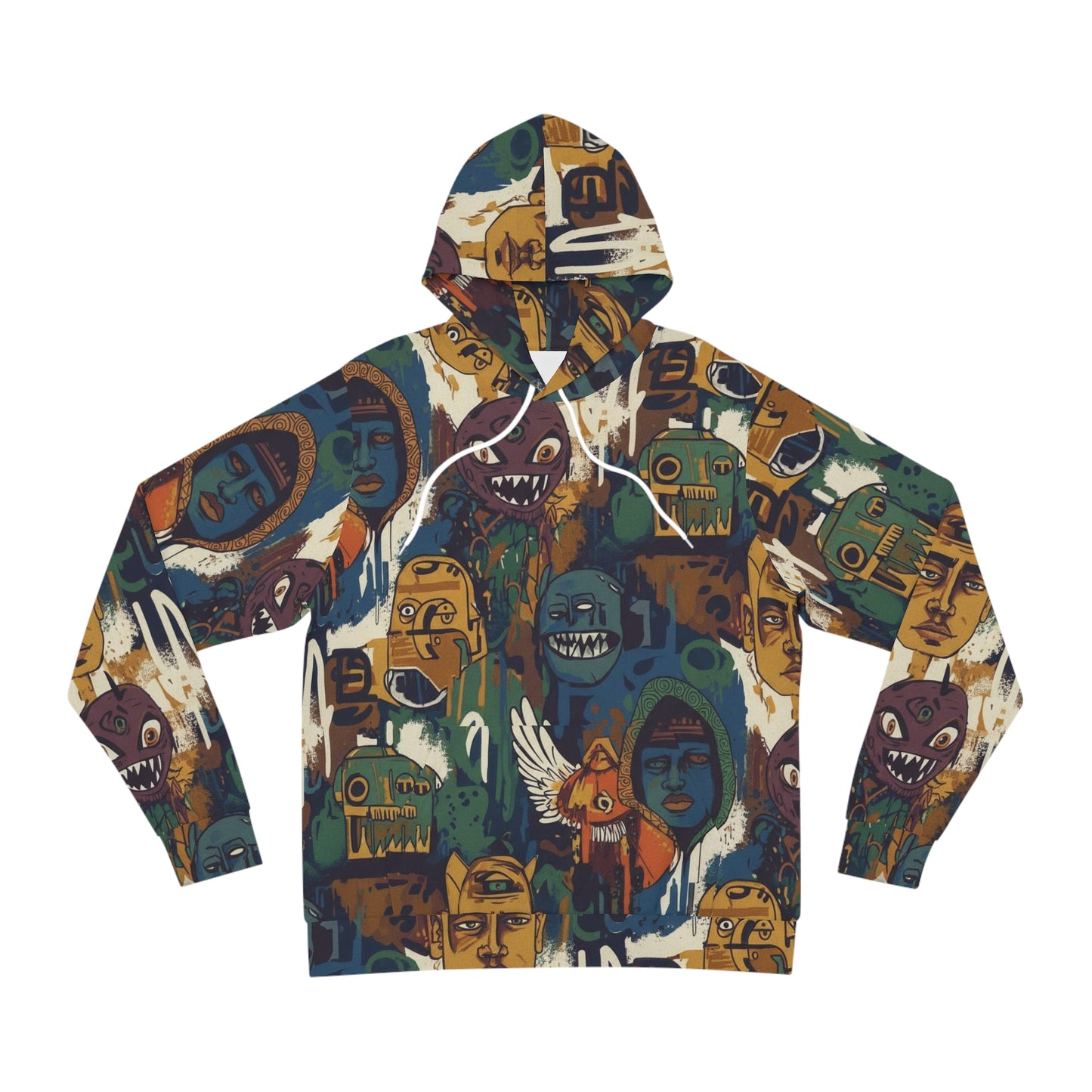 Abstract Graffiti Faces Hoodie