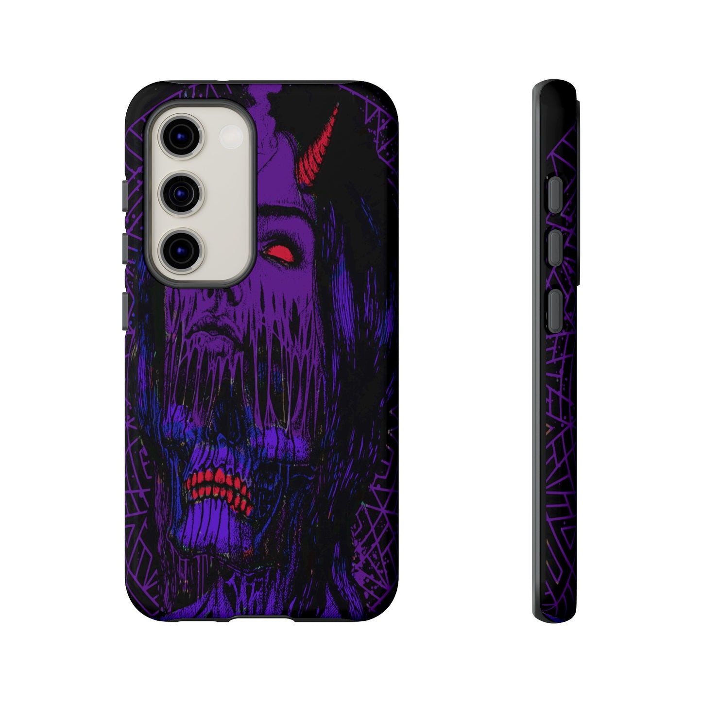 Melting Devil Girl Face Tough Phone Case