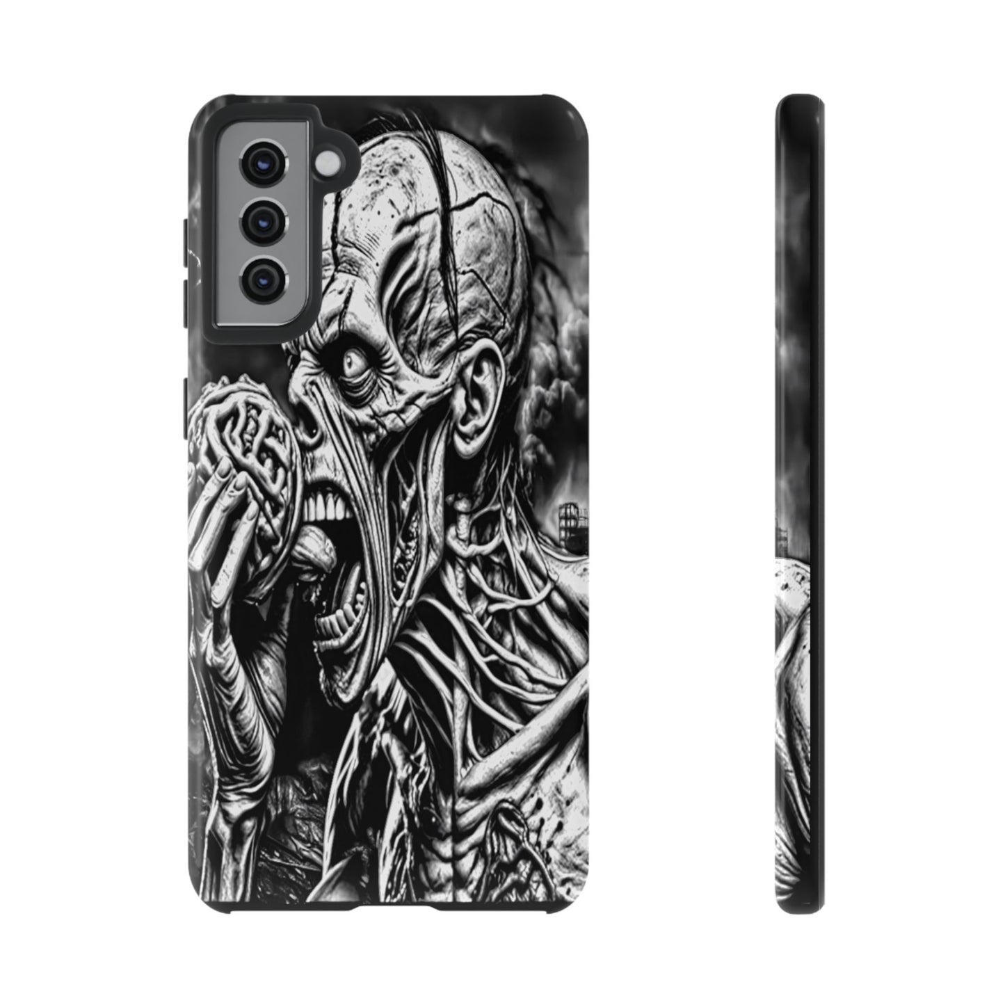 Zombie Eating Brains Tough Phone Case