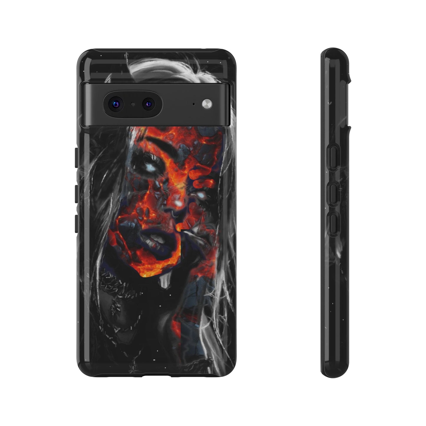 Lava Face Girl Tough Phone Case