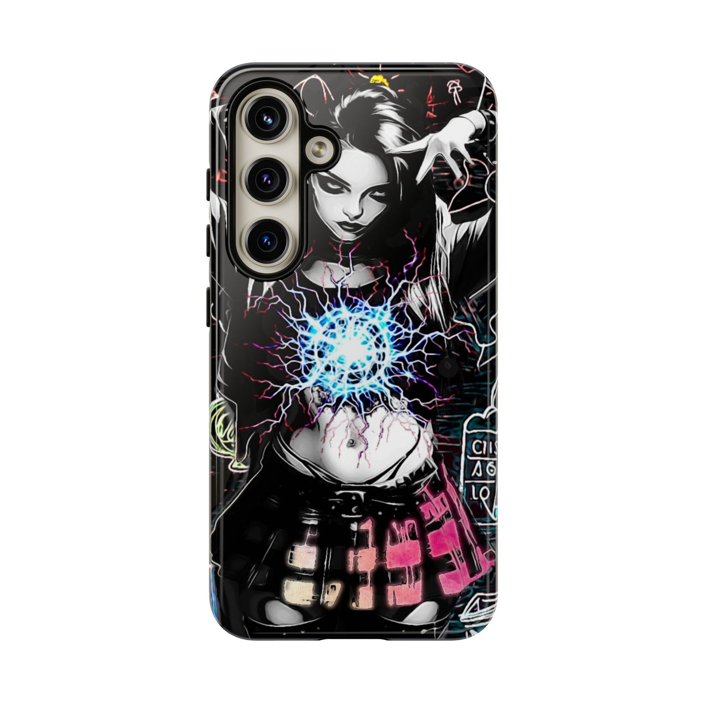 School Girl Lightning Orb Tough Phone Case