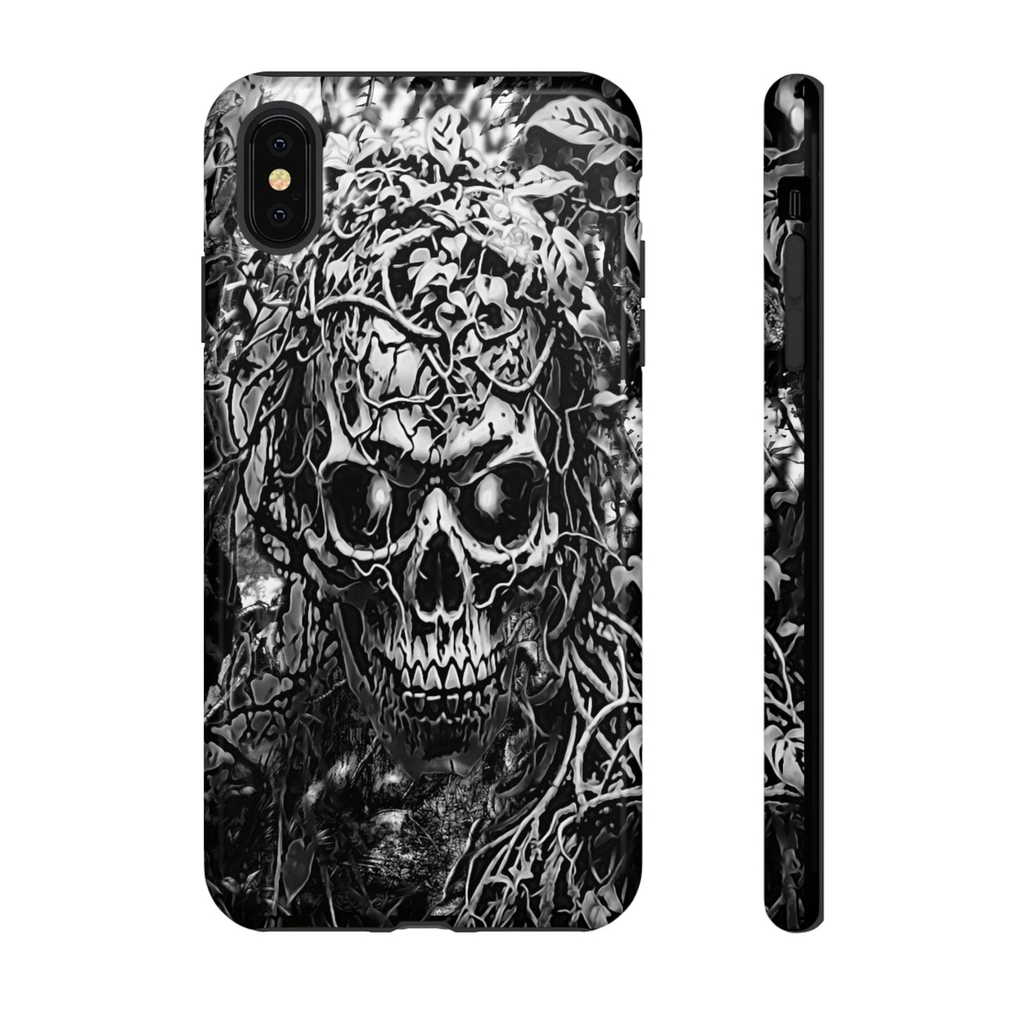 Crawling Vines Skull Tough Phone Case