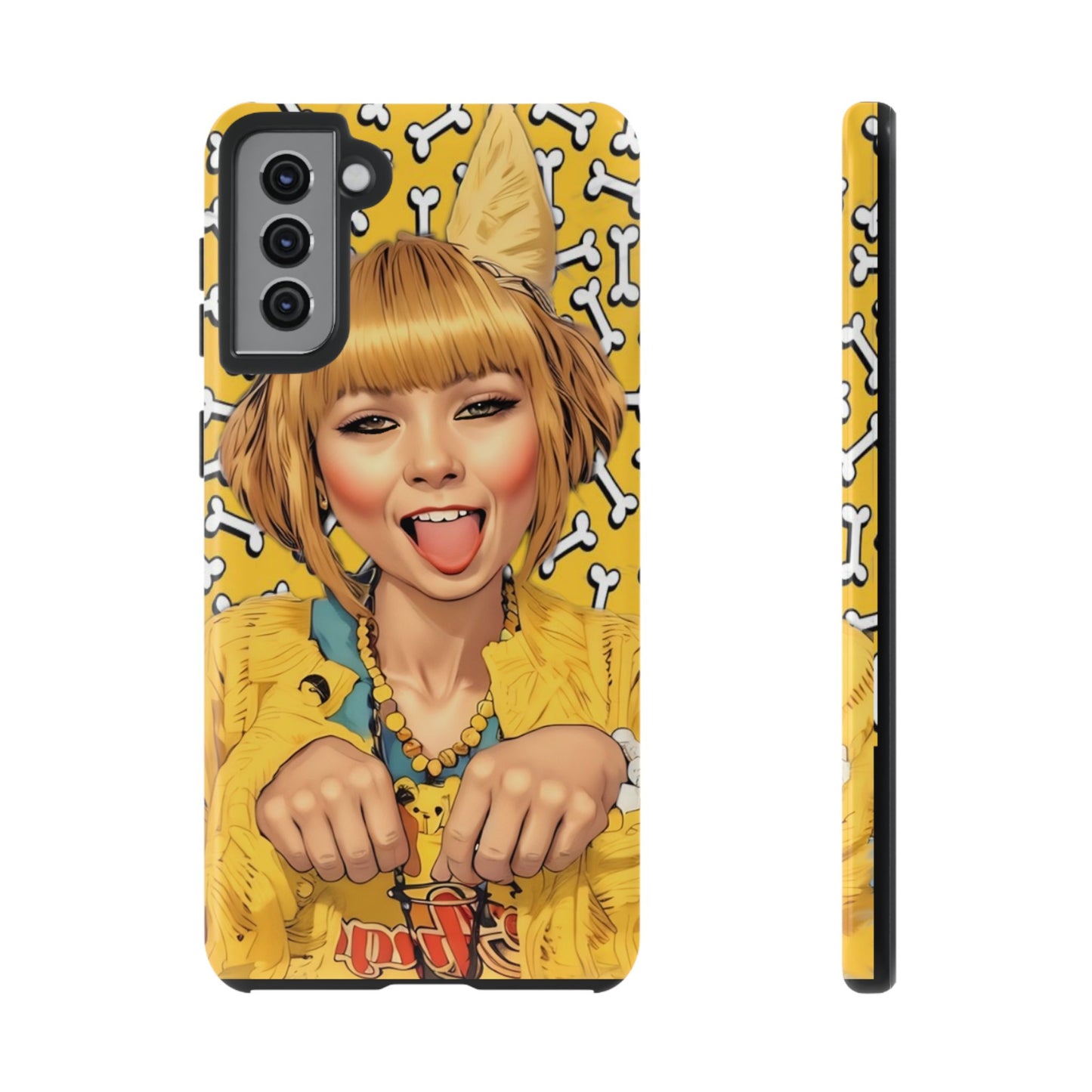 Begging Puppy Girl Tough Phone Case